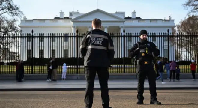 Man With Rifle Approaches