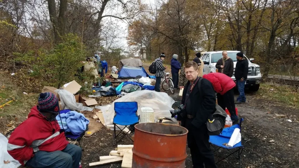 Akron Homeless encampment