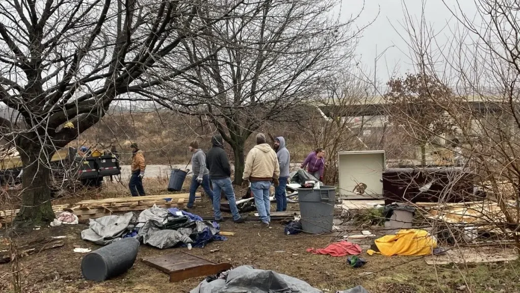 Akron Homeless encampment