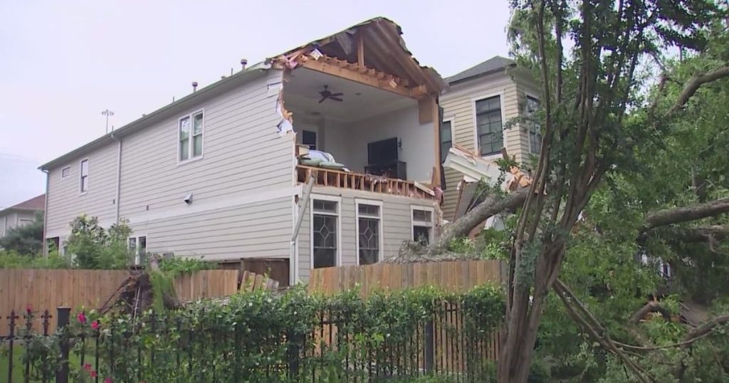 Houston Derecho Leaves City Rebuilding — Homes Damaged, Trees Down