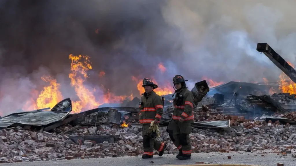 Evansville warehouse fire