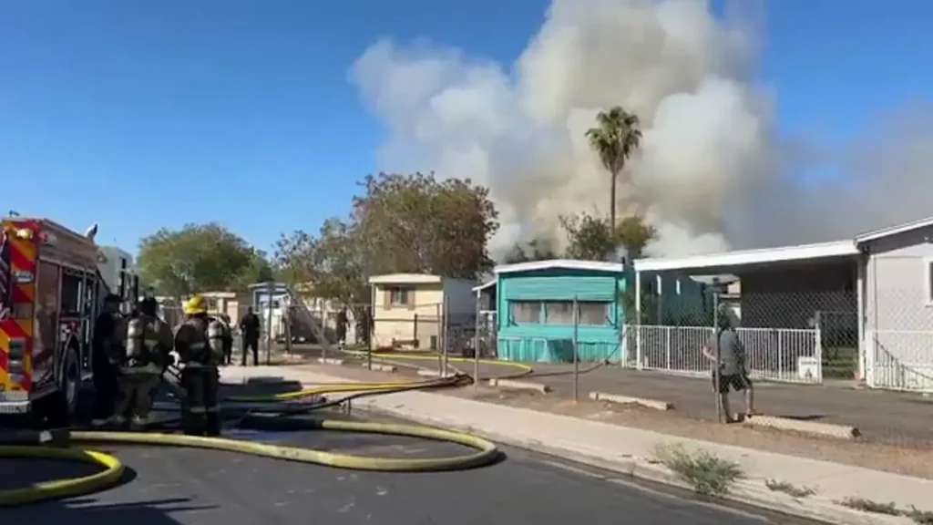 Phoenix Mobile Home fire