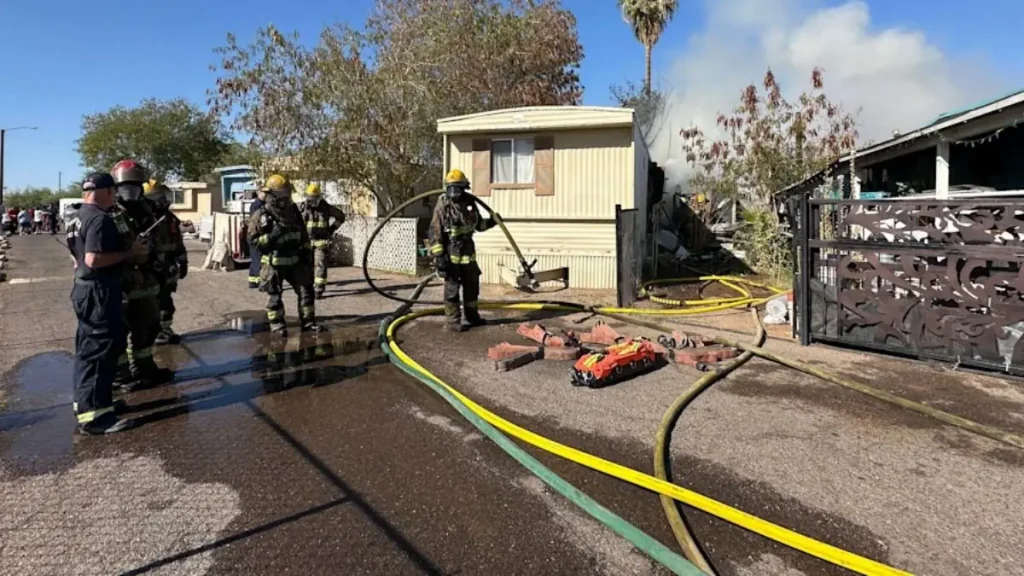 Phoenix Mobile Home fire