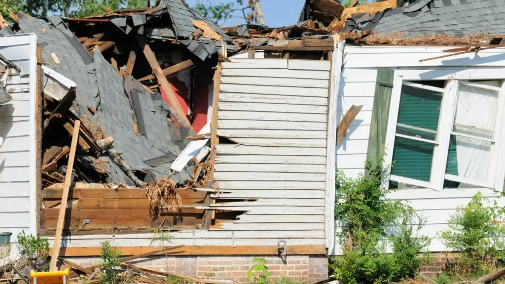North Carolina Home Damaged