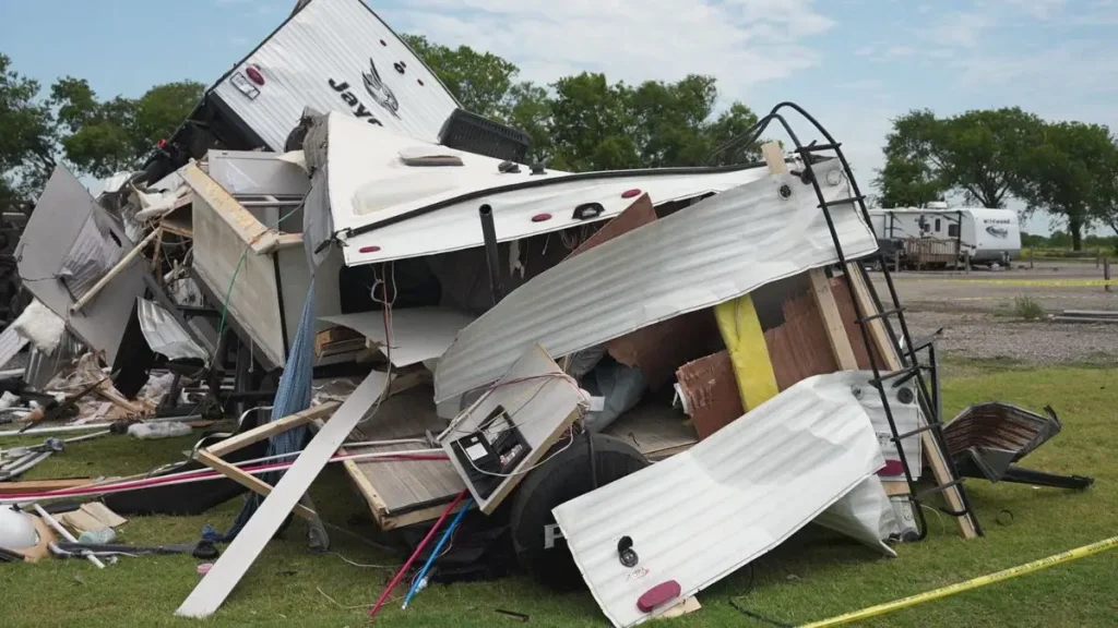 Gunter Storm Destroyed Mobile Home
