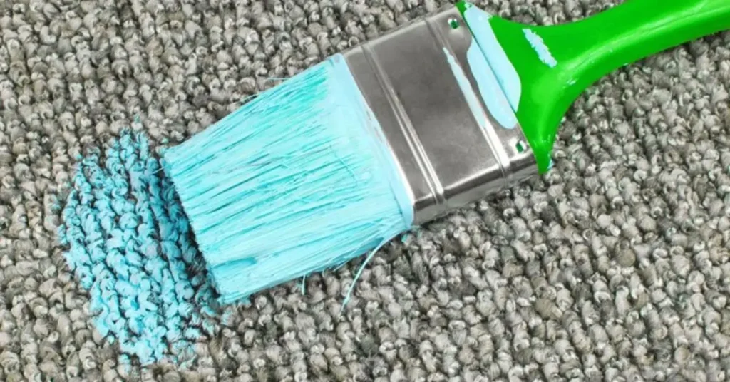 How to remove paint from carpet floors