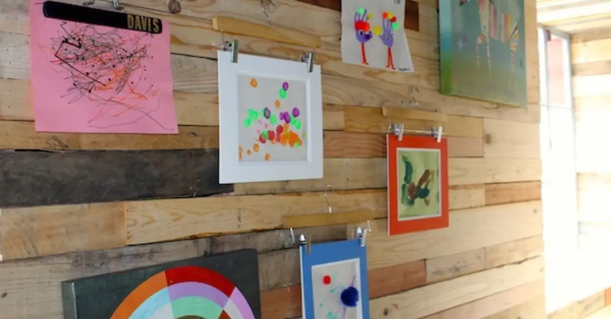 creative ways to display children’s art