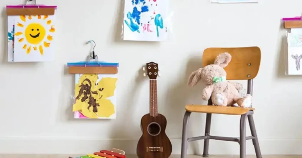 creative ways to display children’s art