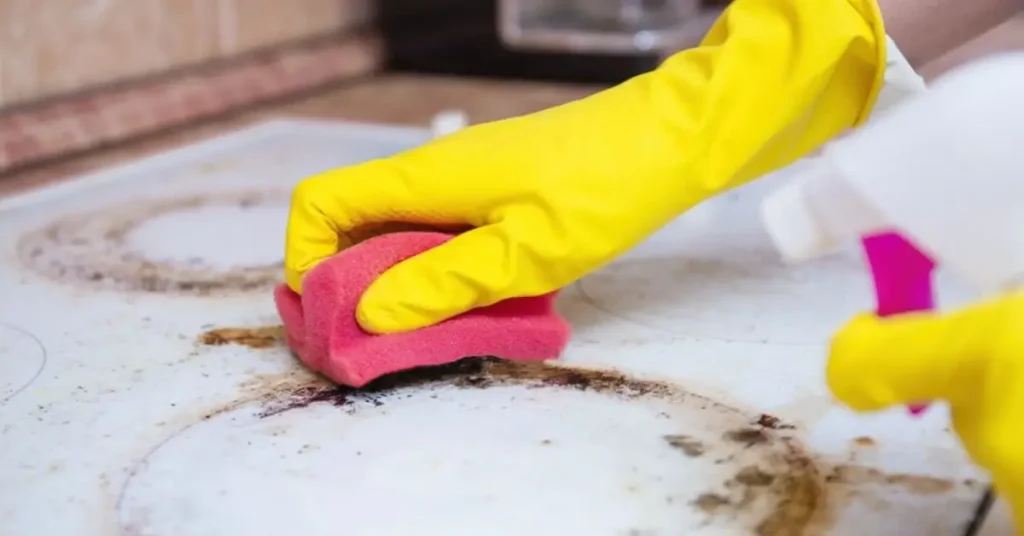 How to clean greasy counters