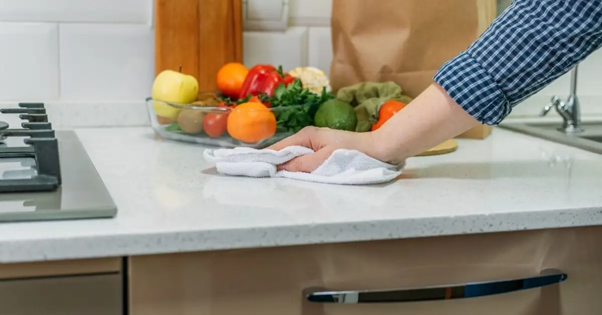 How to clean greasy counters
