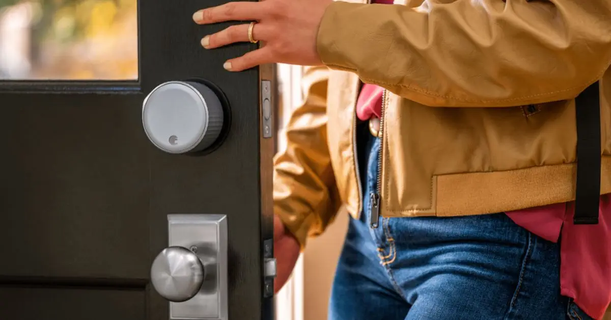 Protect back door from burglars