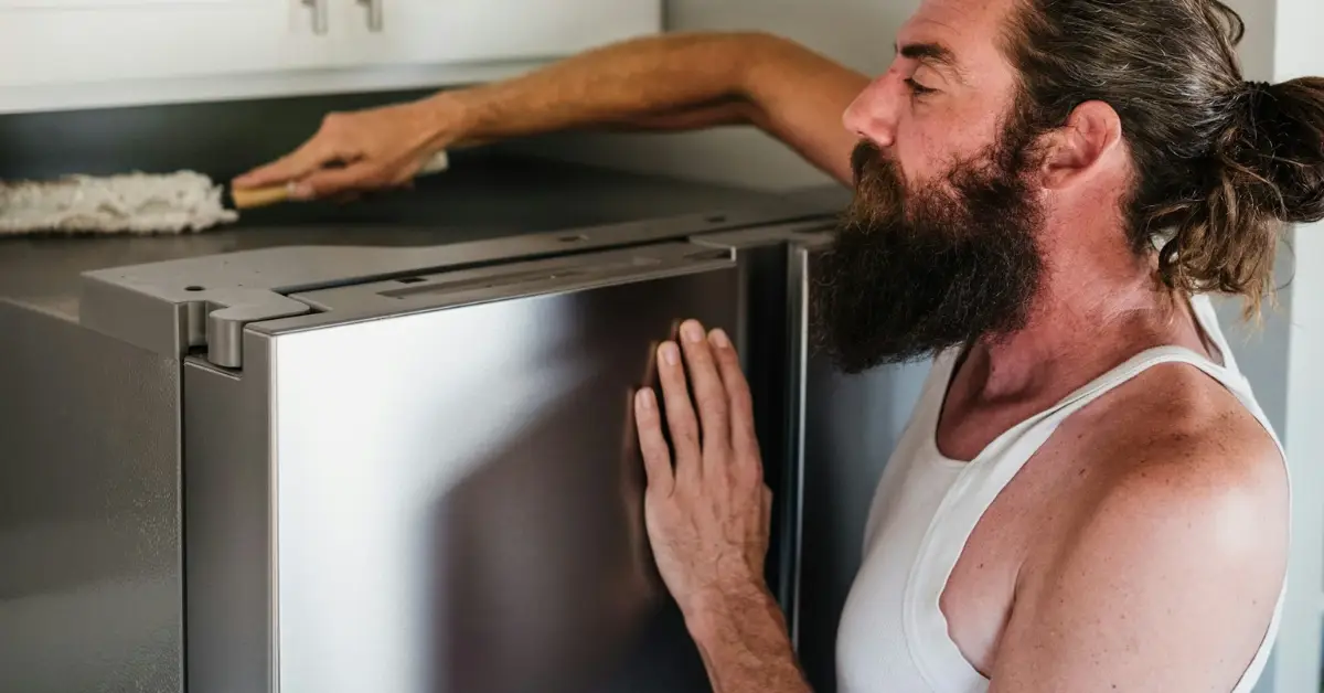 How to use the space above your refrigerator efficiently