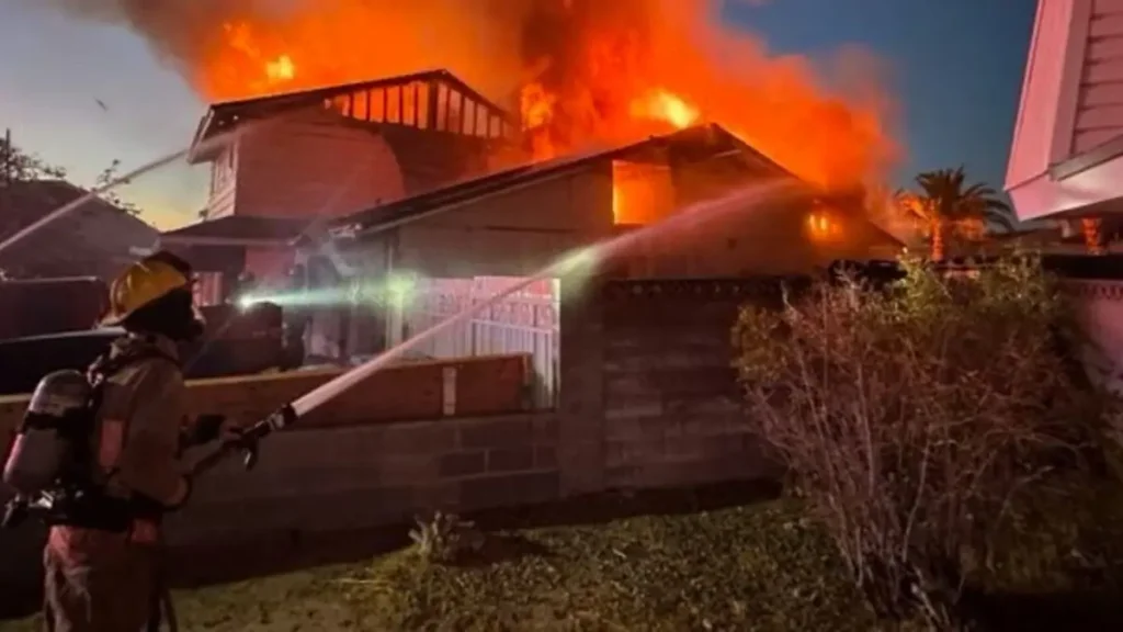 Las Vegas home fire