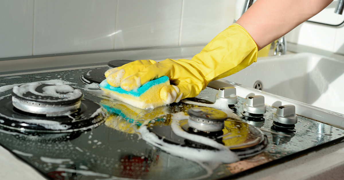 Nightly kitchen cleaning routine