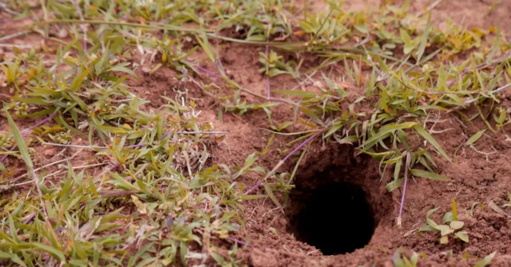 how to identify snake holes