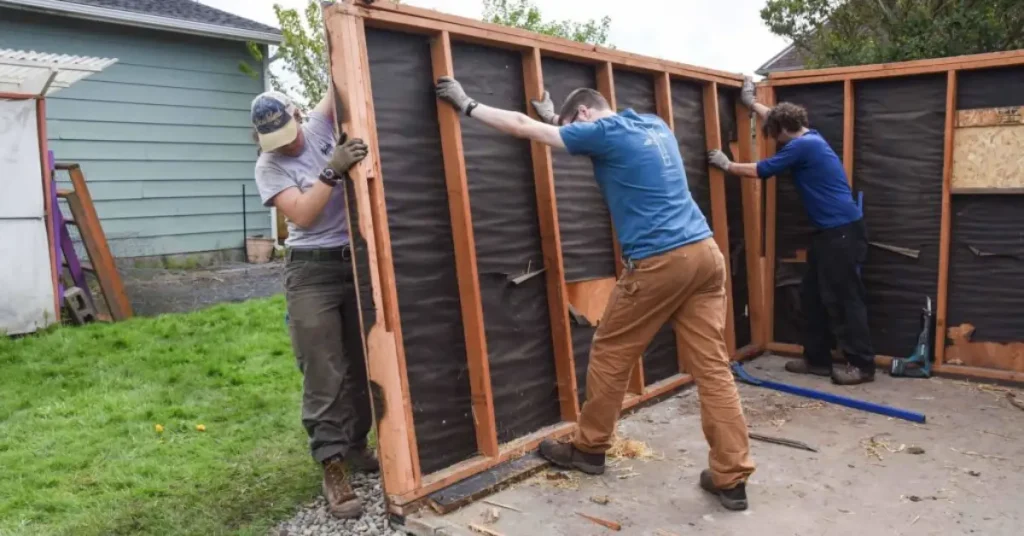 how to take down a shed safely