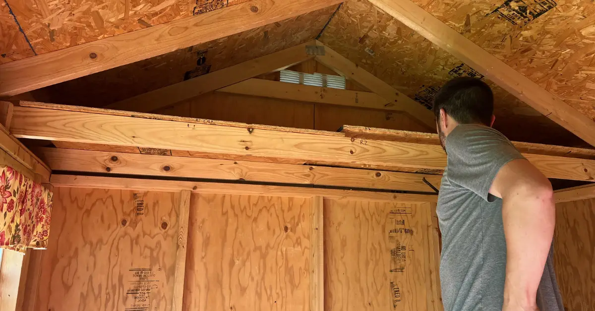 how to take down a shed safely