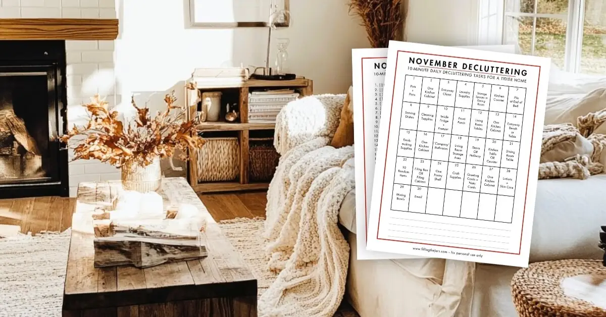 things to declutter in November