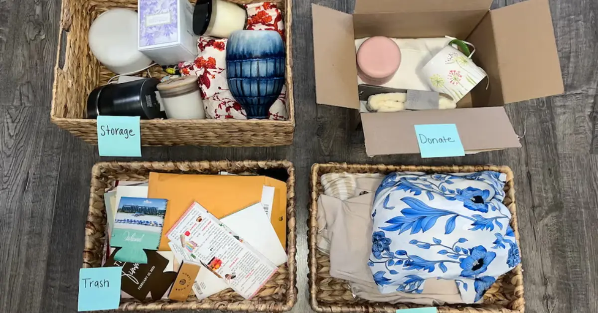 4-Box Decluttering Method