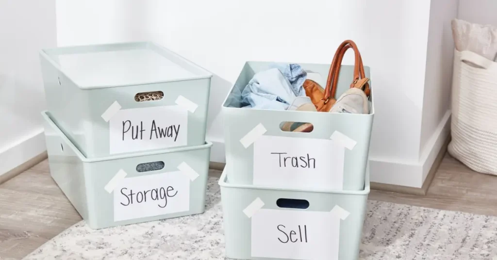 4-Box Decluttering Method