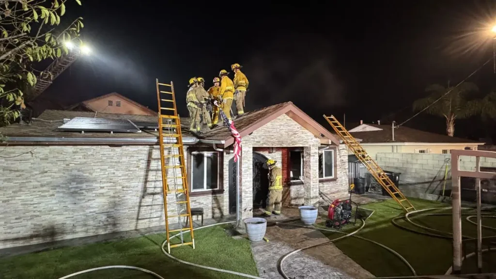 Los Angeles home fire