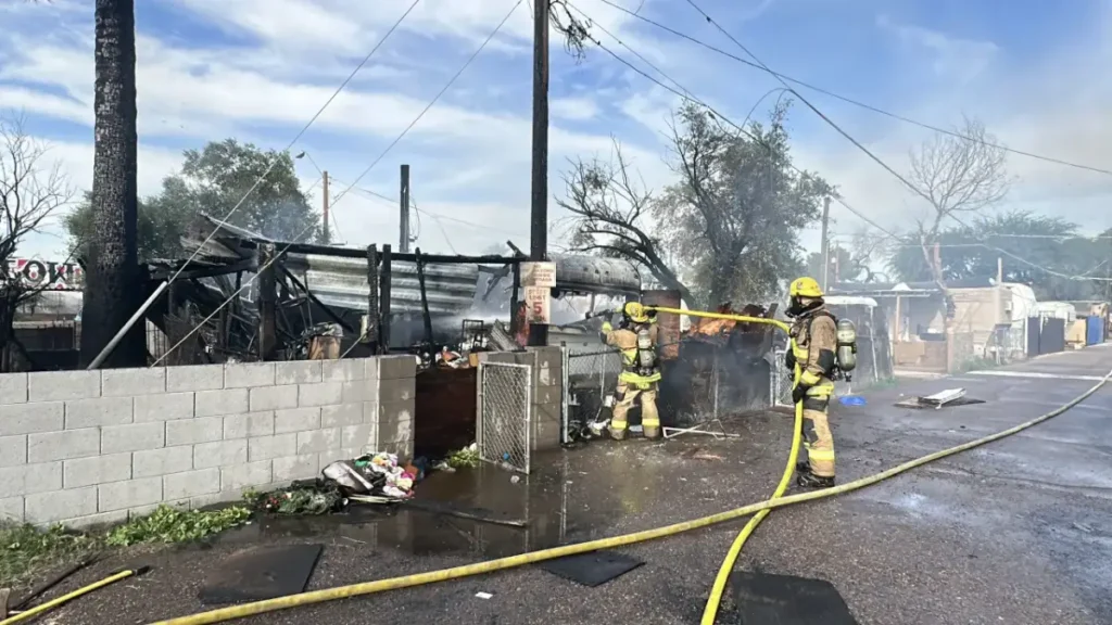 Phoenix Mobile Home Fire