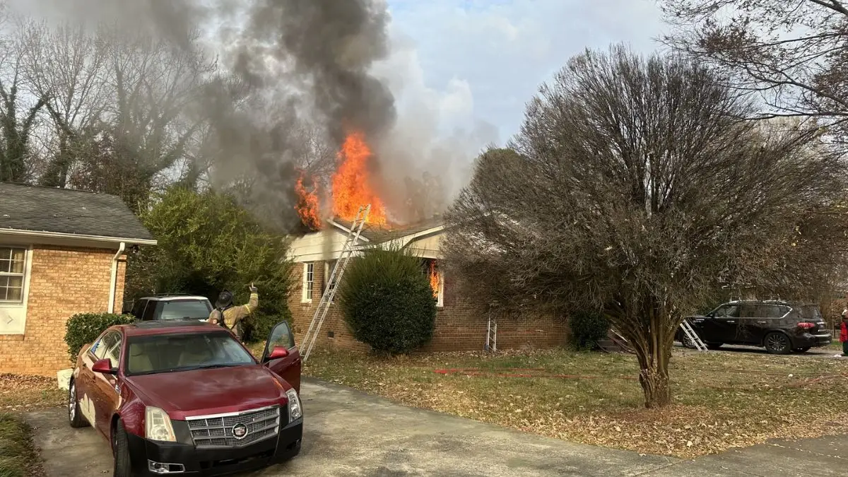 Puppy rescued from Charlotte Home Fire