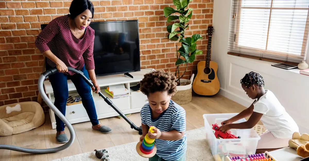 busy parents home cleaning schedule