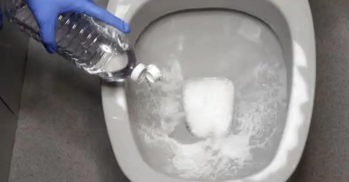 how to clean a toilet bowl with baking soda