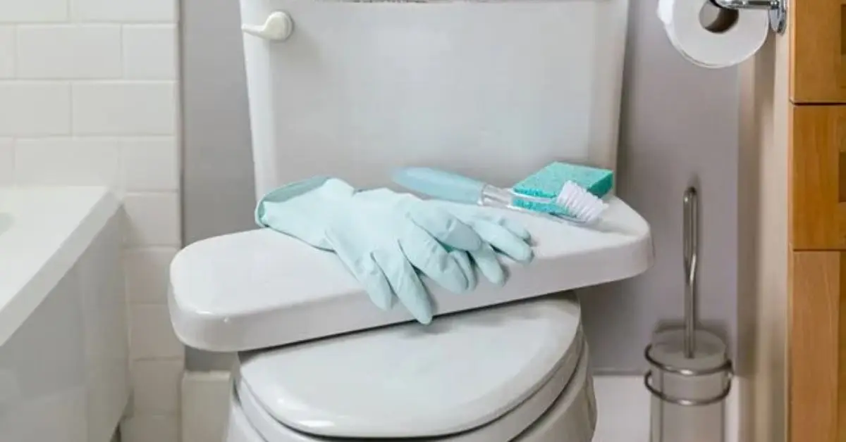how to clean a toilet bowl with baking soda