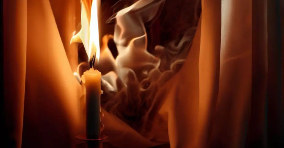 is it safe to leave a candle burning