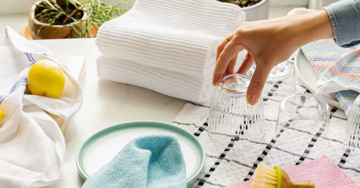 Are dish rags better than paper towels for cleaning counters