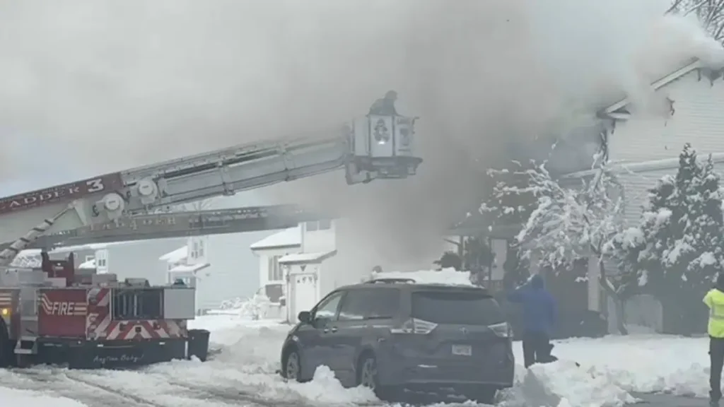 Hicksville home fire