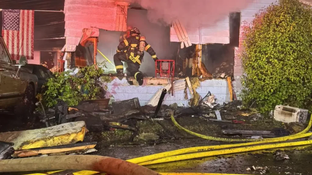 Washington State Mobile Home Fire