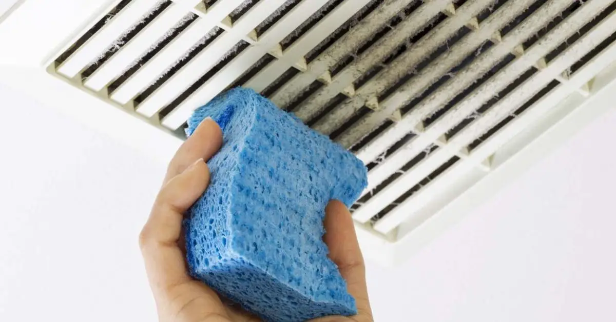 clean bathroom exhaust fan