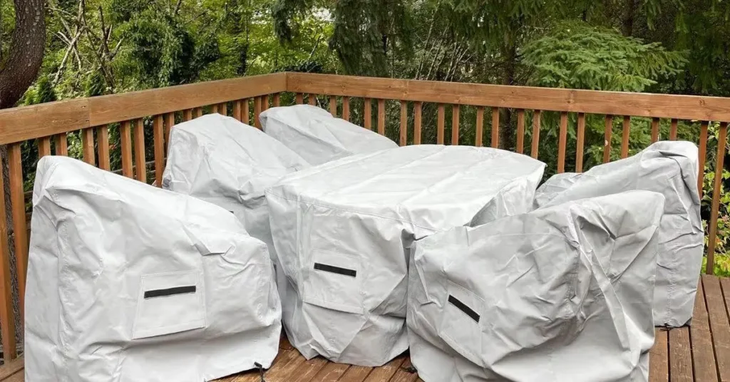 cover outdoor furniture for winter