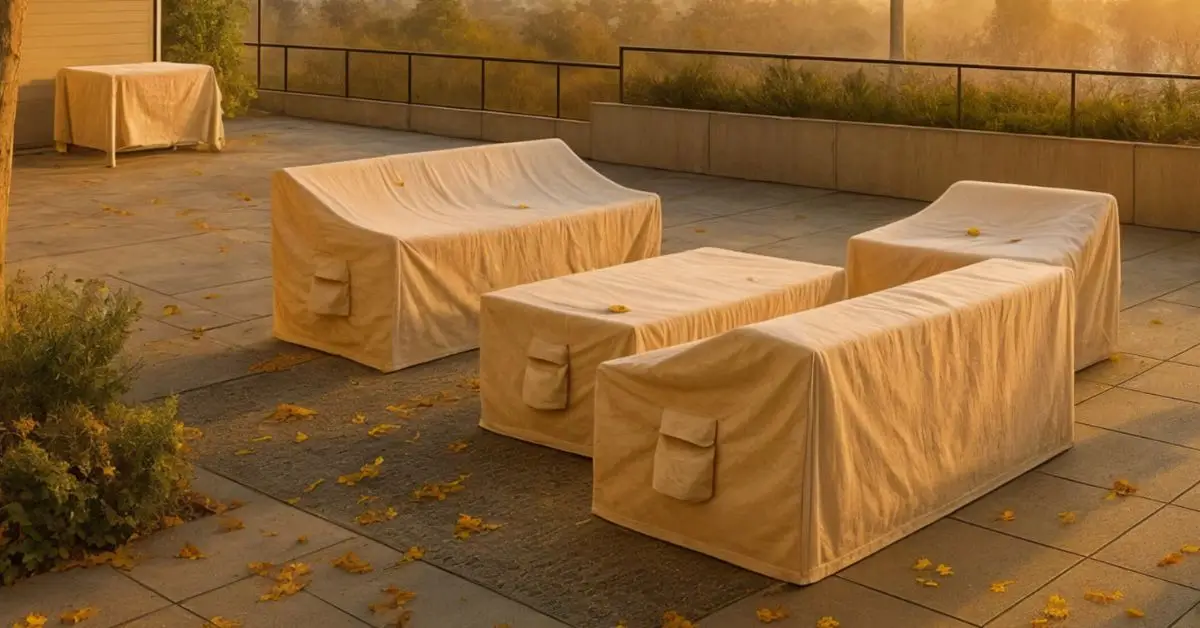 cover outdoor furniture for winter