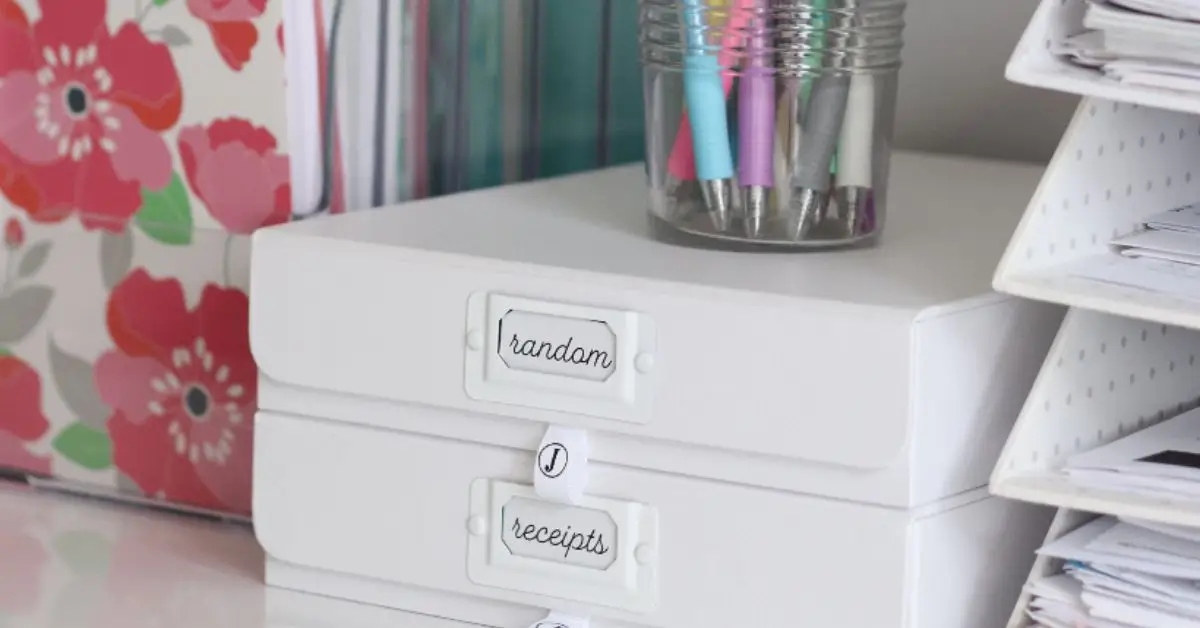 how to organize paper at home