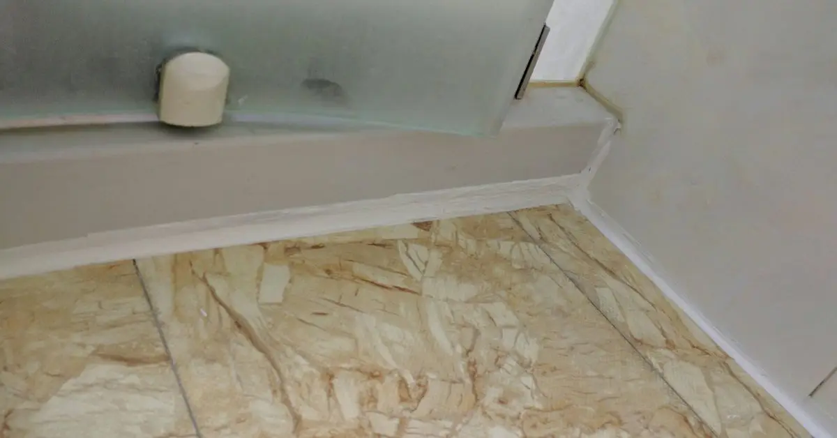 remove mold from shower caulking