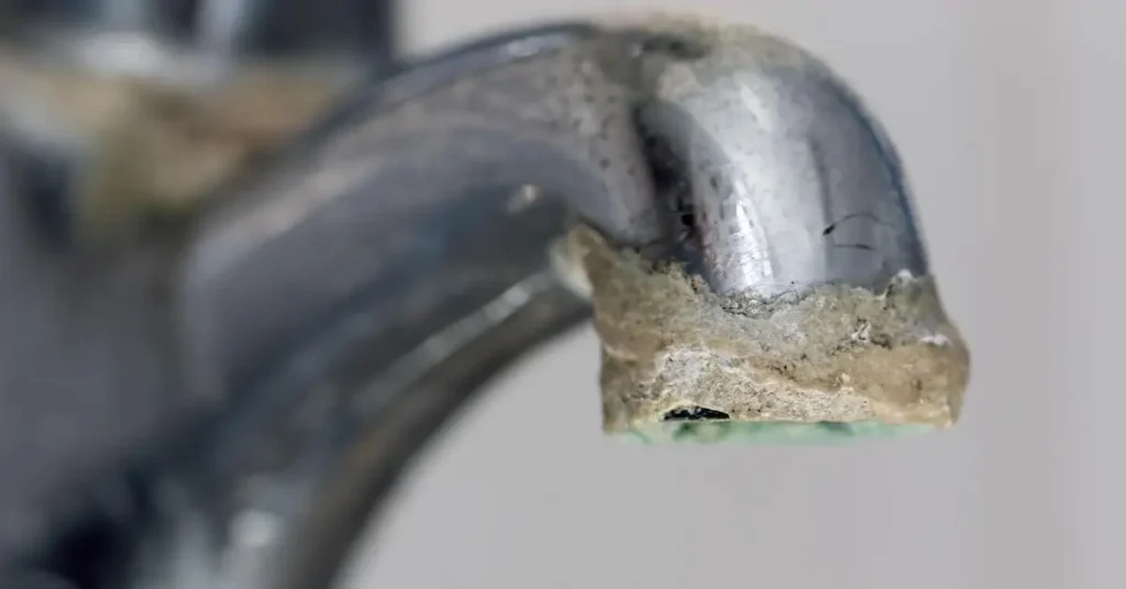 signs of hard water damage in home