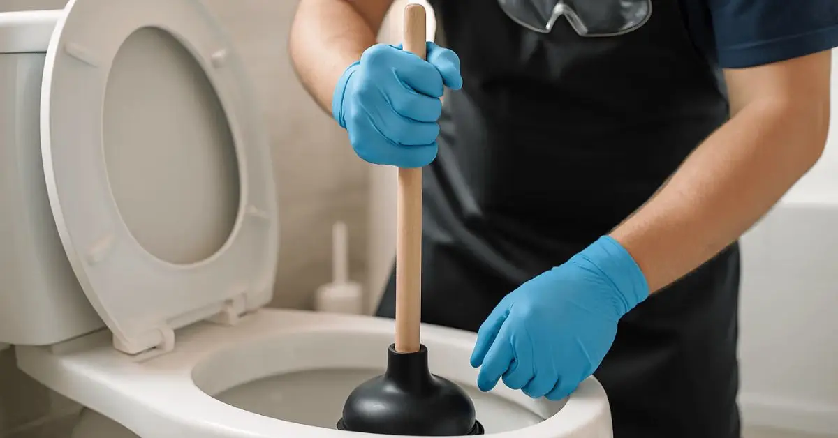 unclog toilet without plunger