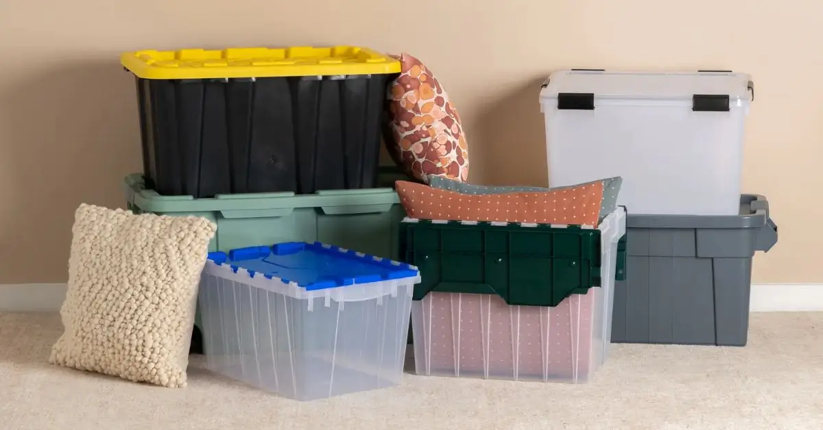 what to store in clear bins