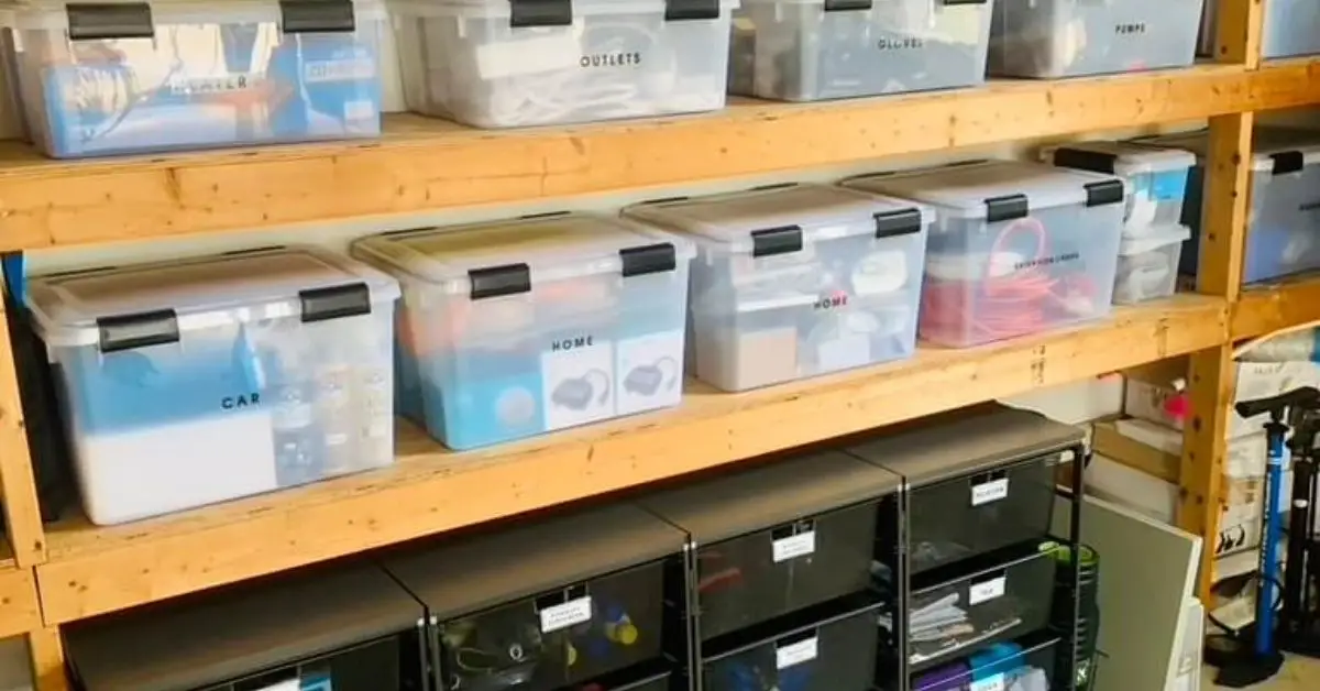 what to store in clear bins