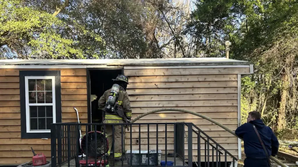 Burton home fire