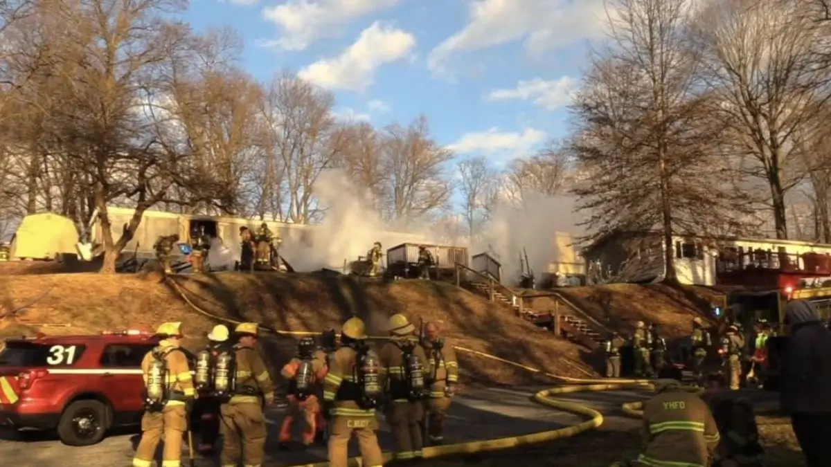 York County mobile home fire