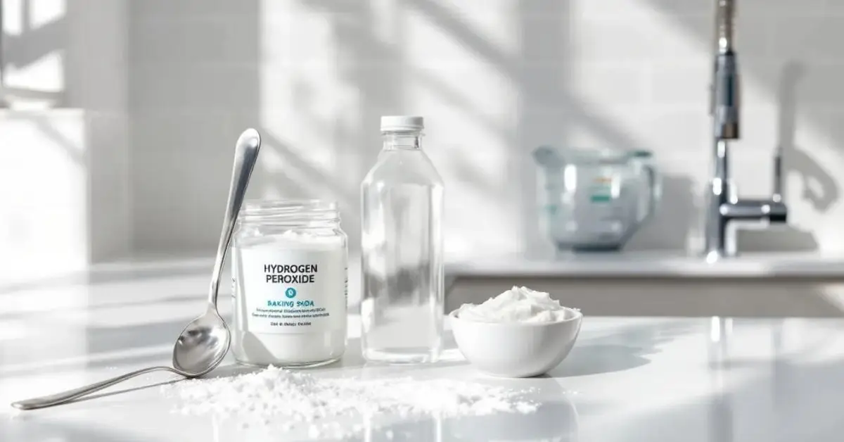 cleaning carpet with baking soda and hydrogen peroxide