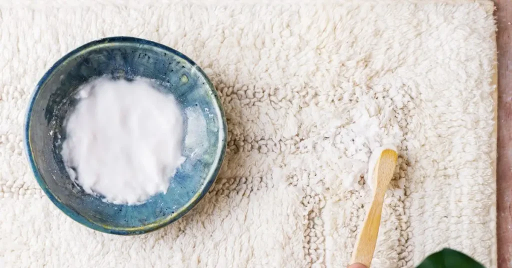 cleaning carpet with baking soda and hydrogen peroxide