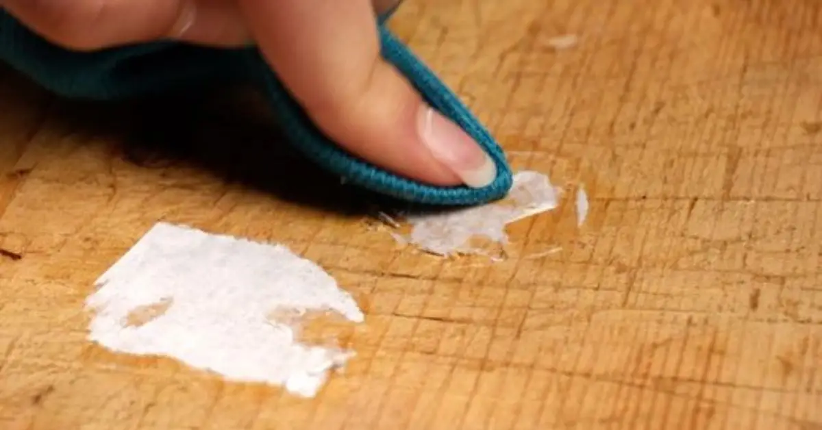 how to remove stickers from wood