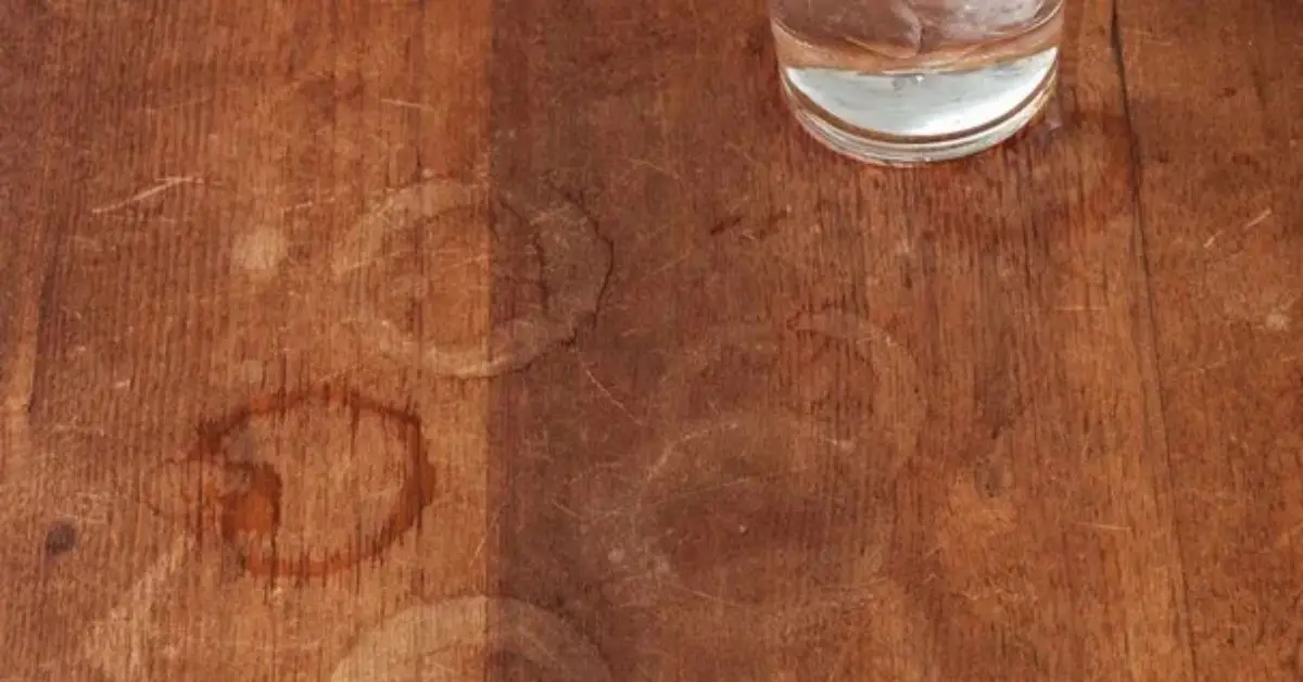 how to remove water stains from wood