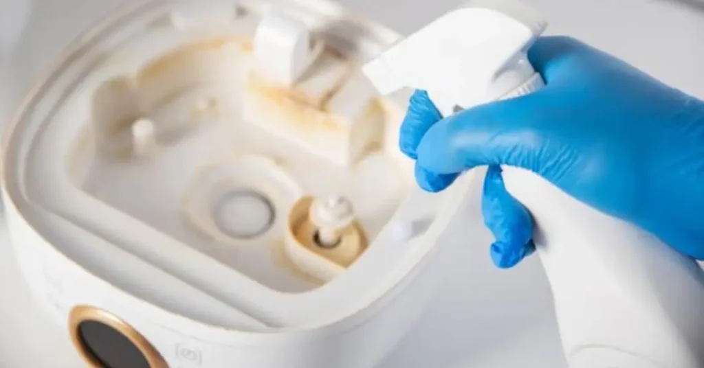 steps clean humidifier storage